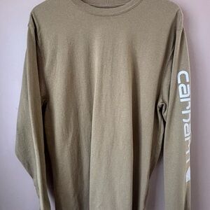 Carhartt Green Long Sleeve Tee Loose Fit